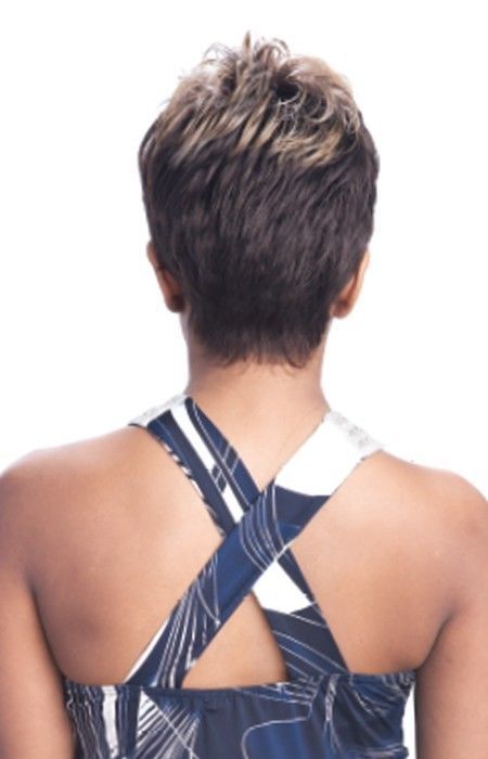 MOBY – VANESSA FASHION SYNTHETIC SHORT STRAIGHT SPIKE FULL WIG