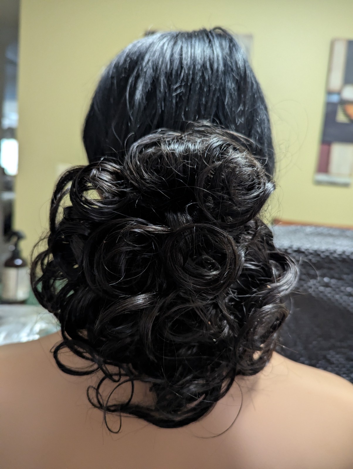 Maxi Synthetic Wiglet Hairpiece Dark Brown #2 Loose Curl