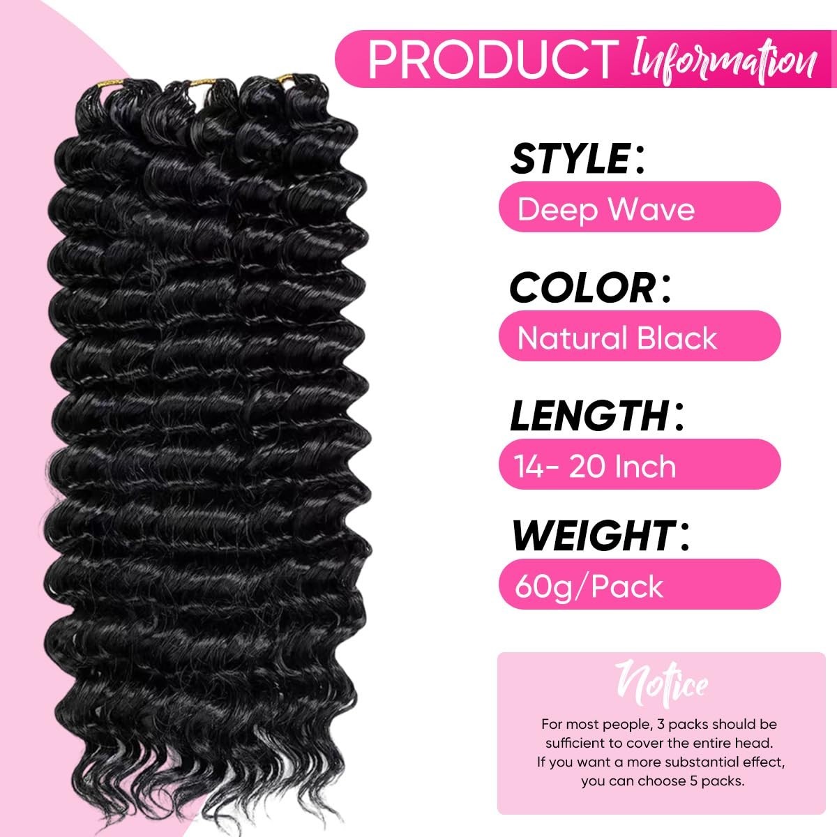 16 Inch 60g Curly Crochet Human Hair Knotless Pre-Separated Feather Remy Brazil