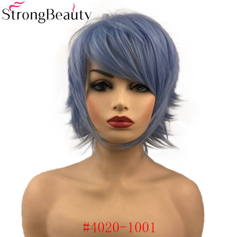 Cosplay Wigs Short Straight Hair For Women Synthetic Capless Daily Lady Wig