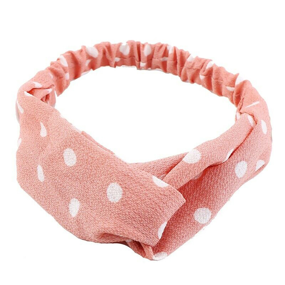 5-Pack Floral Turban Headbands for Women Elastic Twisted Hair Bands Wide Set