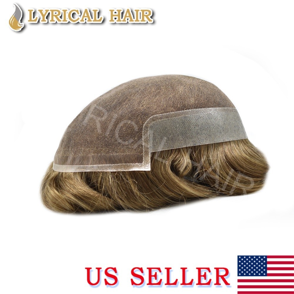 Lyrical Hair Mens Toupee Lace Front Human Hair Natural Hairline Hairpiece System