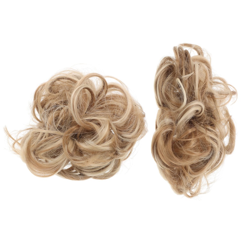 2pcs Messy Bun Hair Piece Synthetic Chignon Wig Scrunchies for Daily Wear