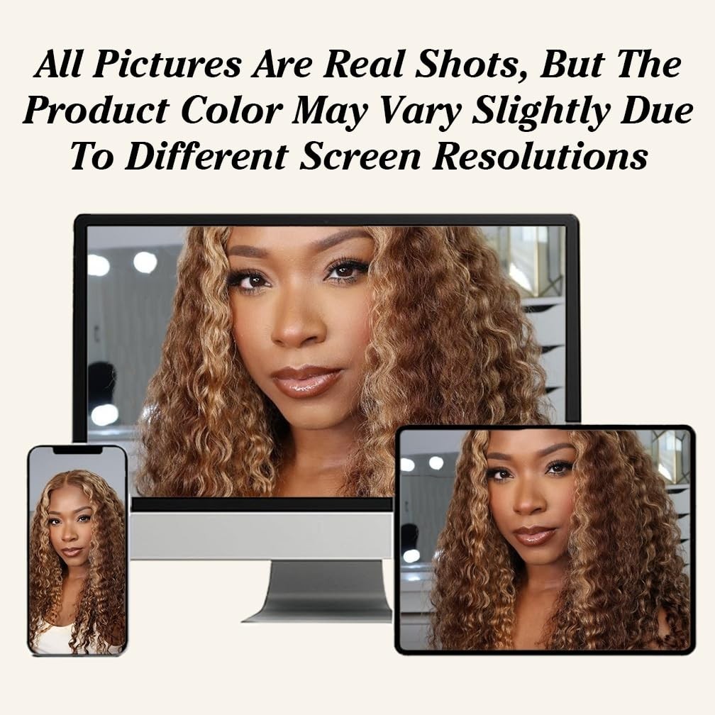 Brazilian Virgin Hair Water Wave Bundles 4/27 Honey Blonde Ombre 16-20″