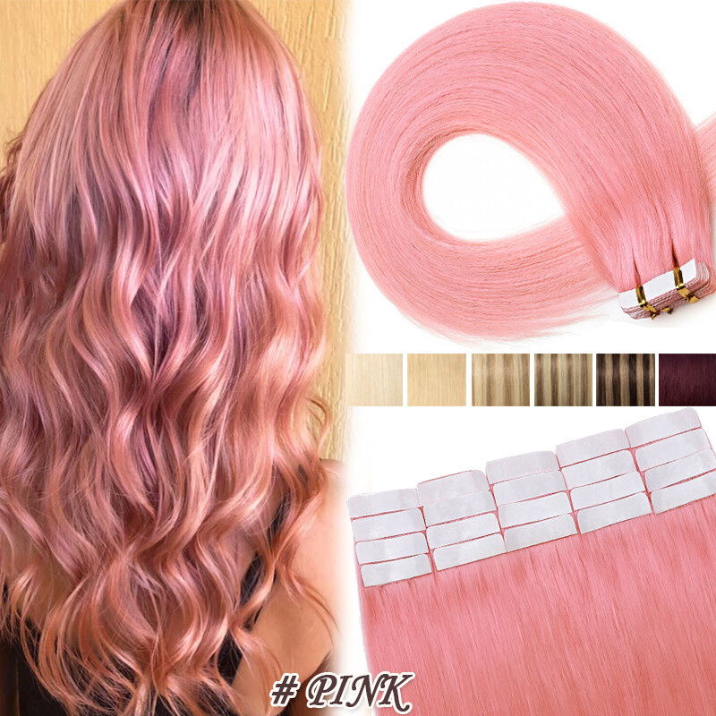 GREY Thick Skin Weft Tape in Real Remy Human Hair Extension Thick Glue CLEARANCE