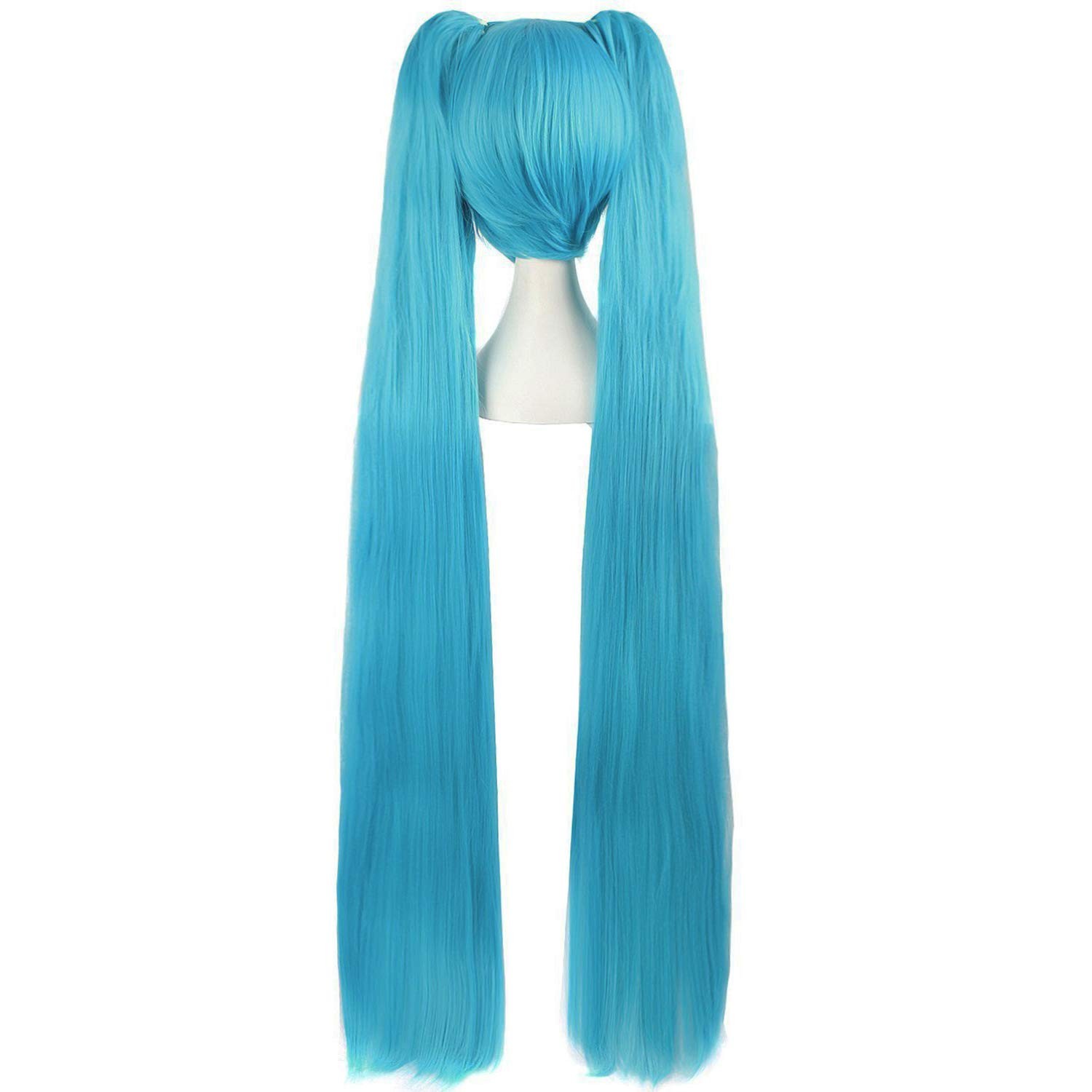 47″/120cm Fashion Long Straight wig Cosplay wig (Cyan Blue)
