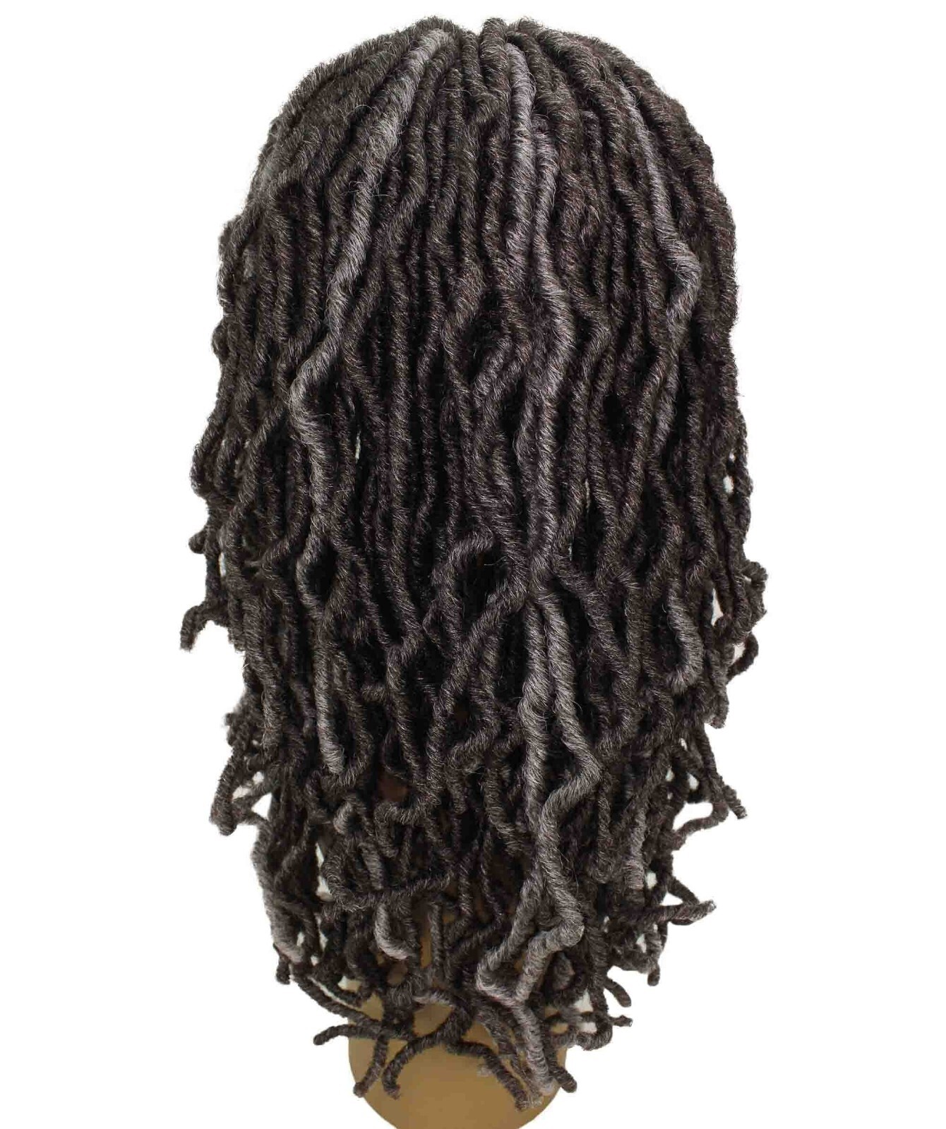 LUXLUXE Dara Curly Dara 22 in Long Dara 4X4 Hand Tied Lace Braid Braided Wig