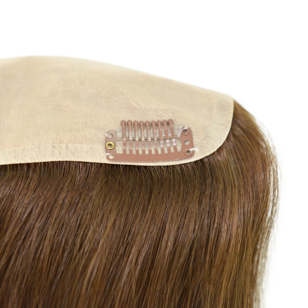 Topper for Women Human Cuticle Remy Hair Silk Top Mono Piece Long Hair 15” TP35