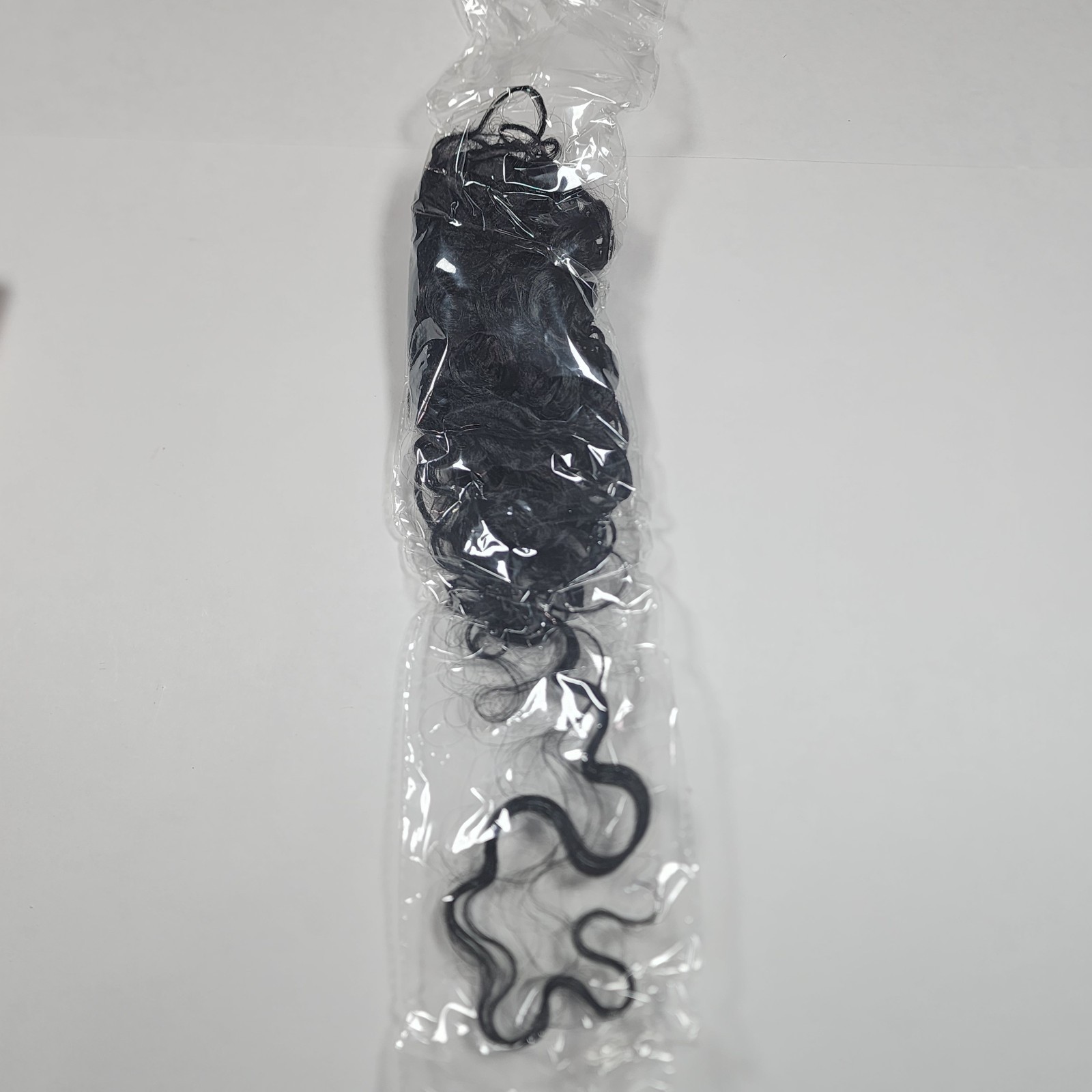 LONAI 4PC Clip in Hair Extensions 26 Inch Curly Silk Natural Black Color