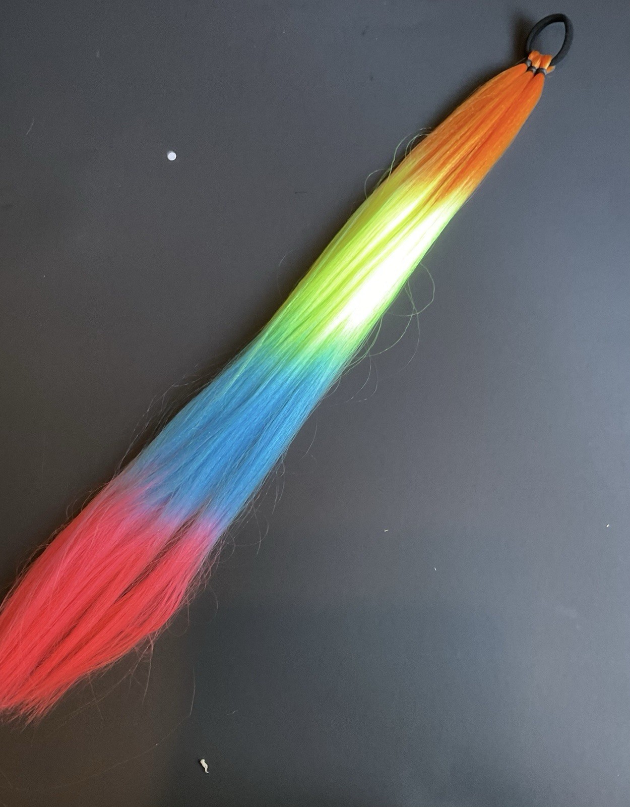 Reusable tie in braided ponytail extensions festival, rave, softball/sports