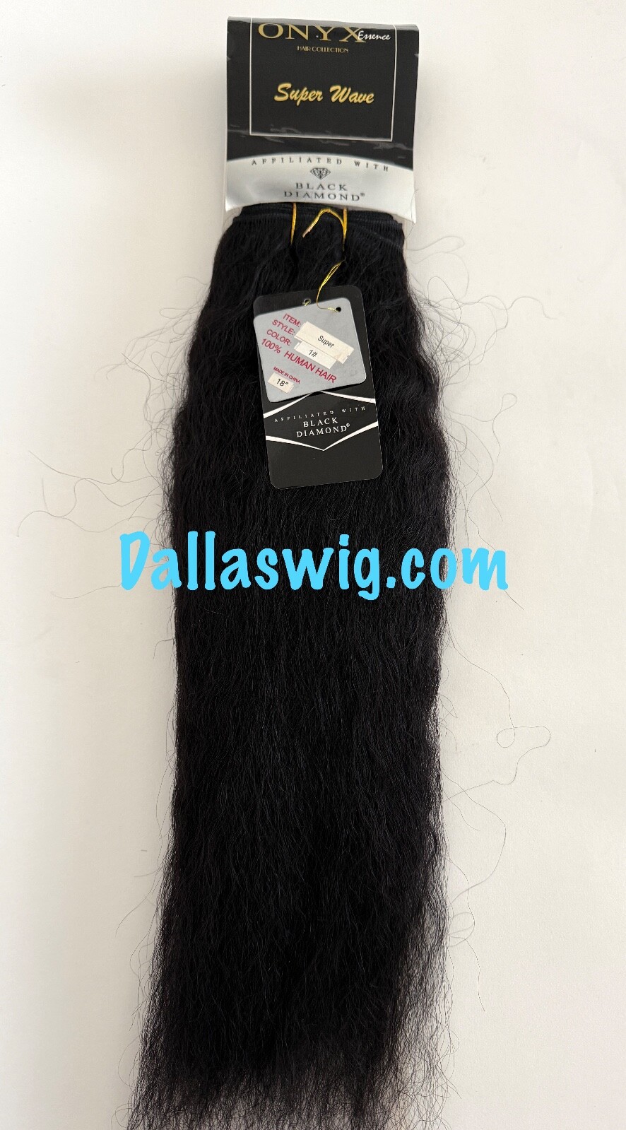 SALE Onyx Black Diamond 100% Natural Super Wave Thick Weaving Hair 18″ ONE Bag