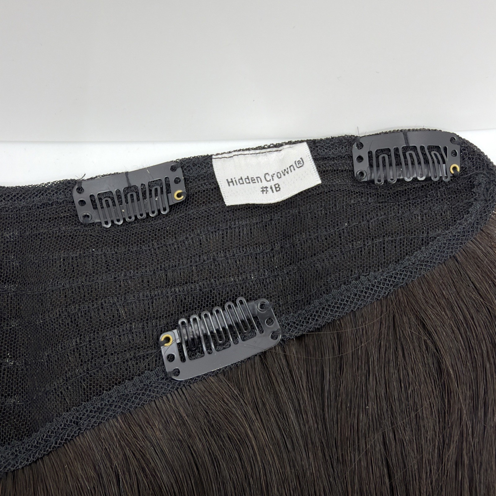 Hidden Crown V CLIP #1B Black V Clip In 12” Layered 6 Clip One Piece NEW
