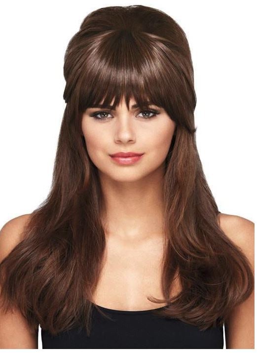Secret Bangs By Daisy Fuentes 6151500 Medium Red Brown Light Weight Textured