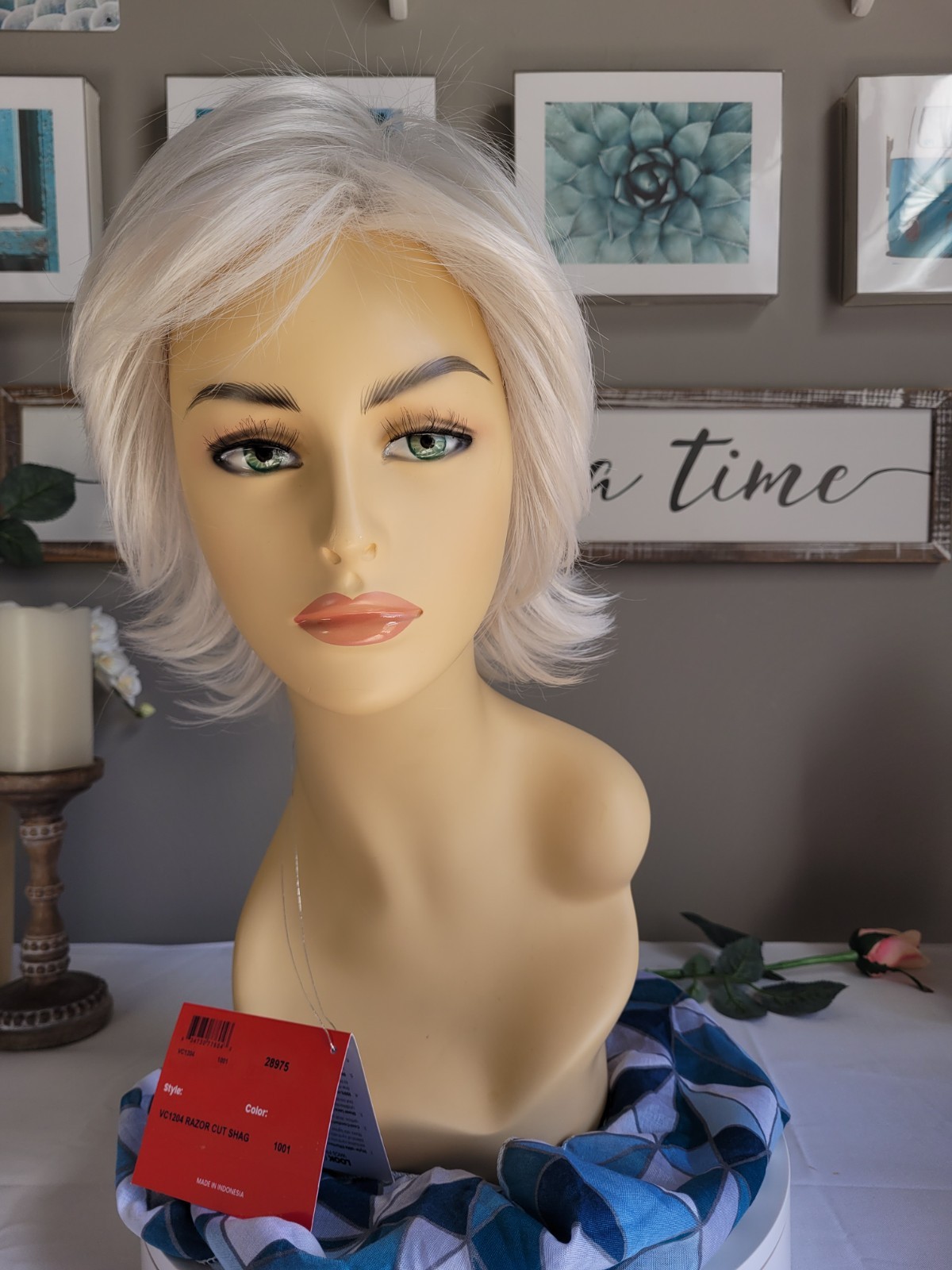 RAZOR CUT SHAG🔥 | TressAllure | Color 1001 – White | SEXY WIG | Big Volume