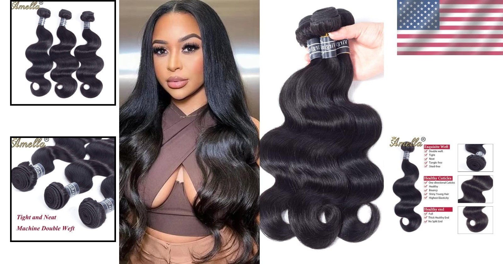 100% Brazilian Human Hair Bundle Pack