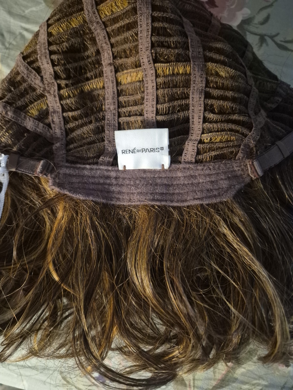 Rene of Paris Breezy Wavez 1501 Marble Brown Wavy Layered Wig AverageStretchyCap
