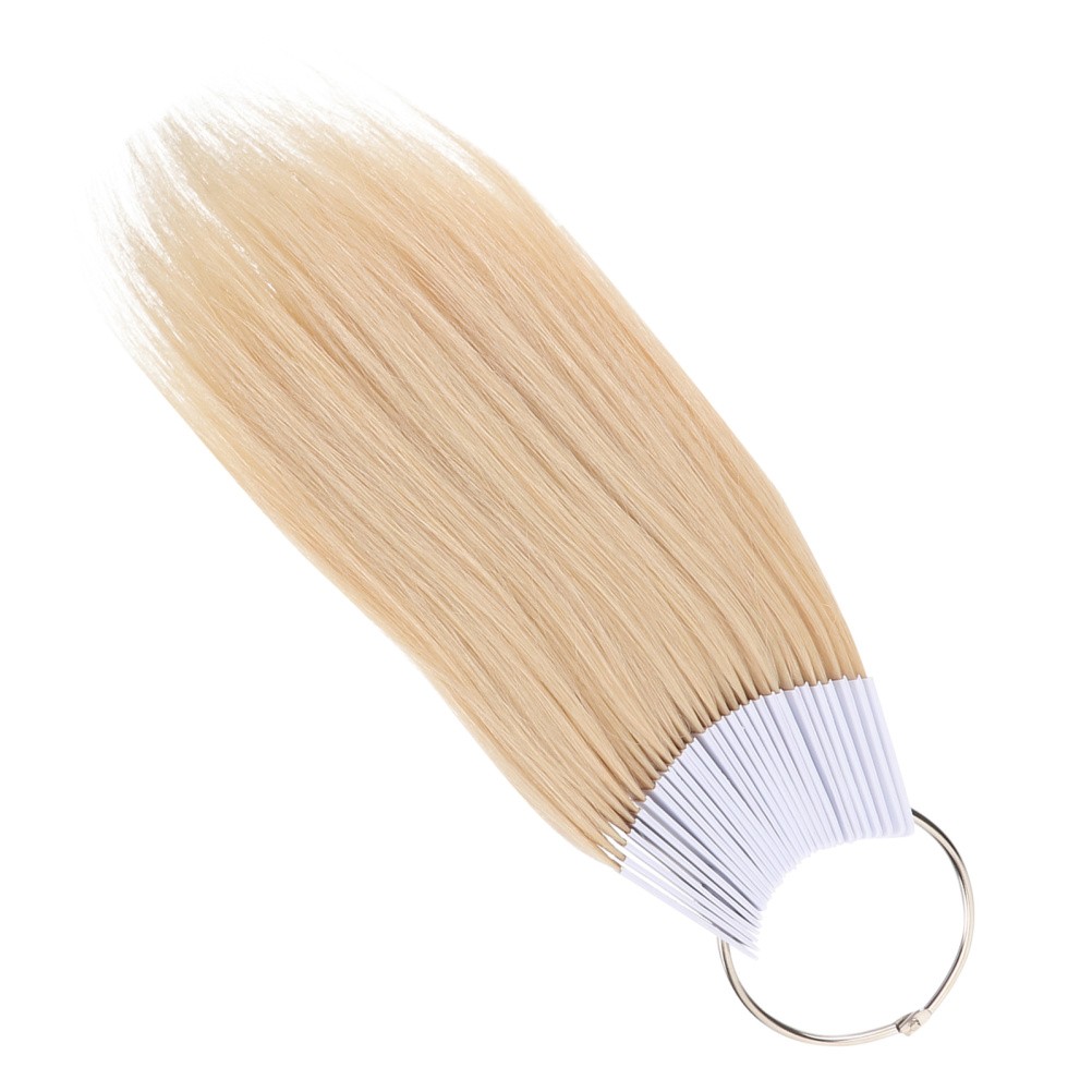 30 Pcs Real Human Hair Color Samples for Hair Styling and Salon Dye Practice