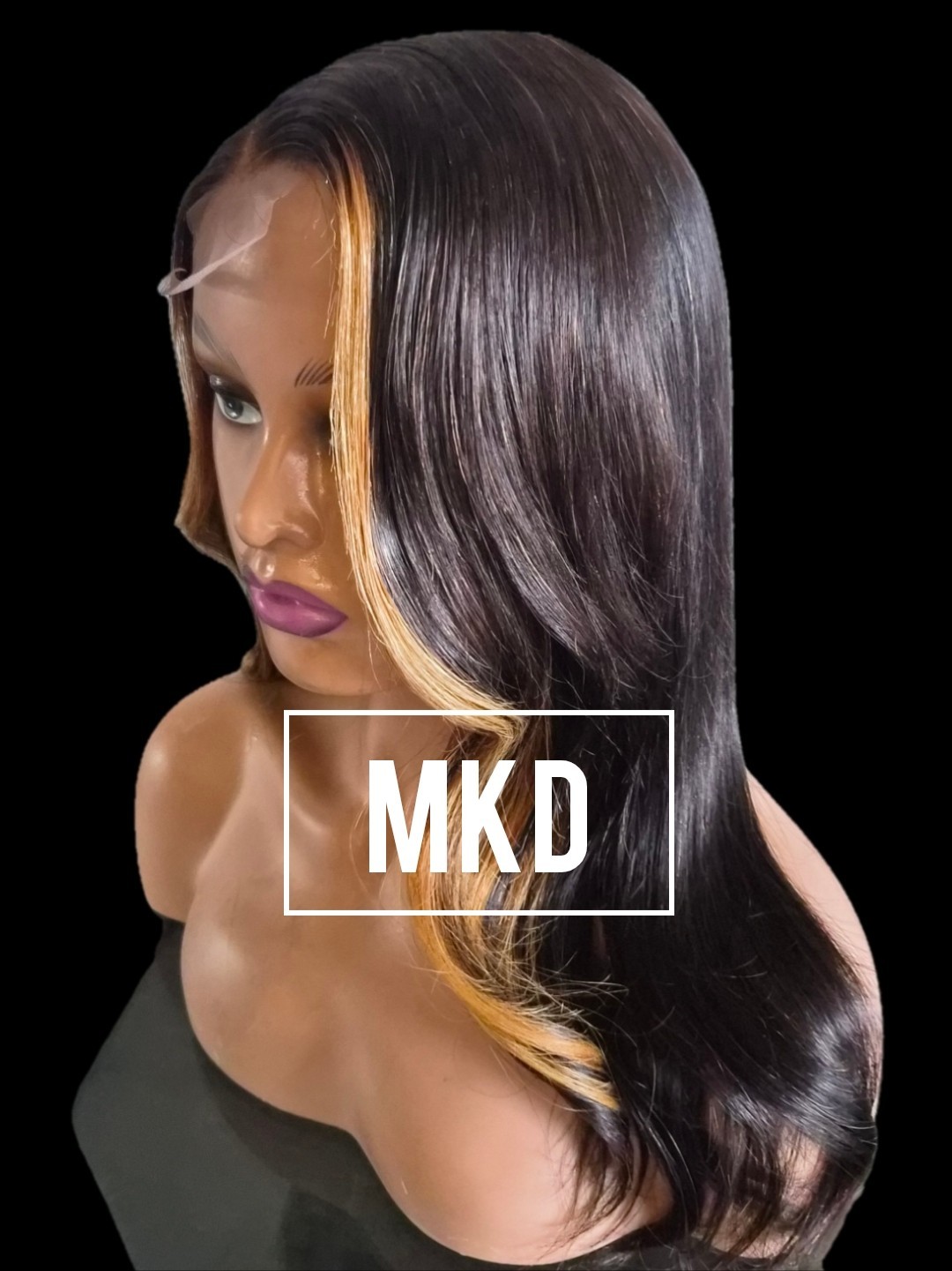 Glueless 2×6 Lace Front Human Hair Wigs Custom Color 180% Density Remy BodyWave”