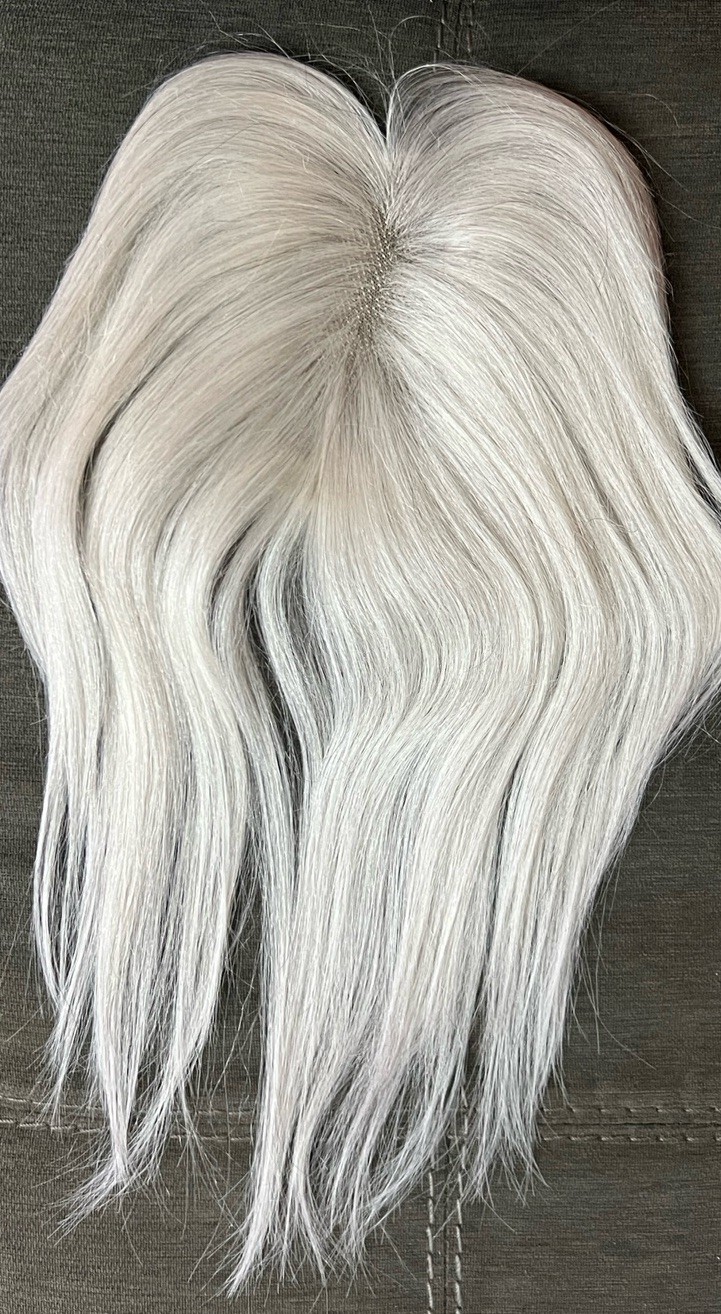 Hair Lonai Gray Top Closure 12-14″ Straight 1-Piece Extension Beauty Accessory