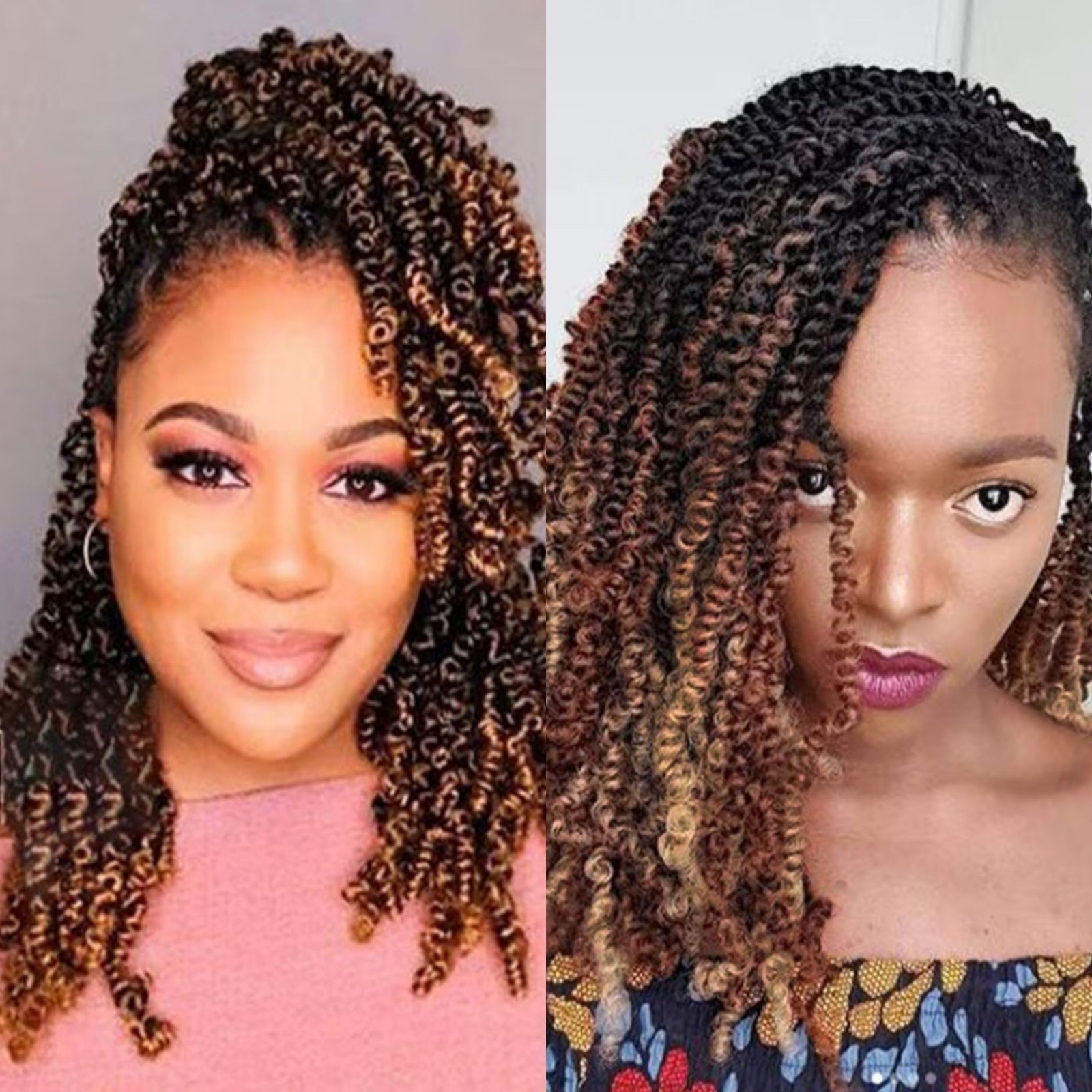 Spring Twist Synthetic Hair 8 Inch T1B3027 3 Packs Includes 8 Loc Cuffs Crochet