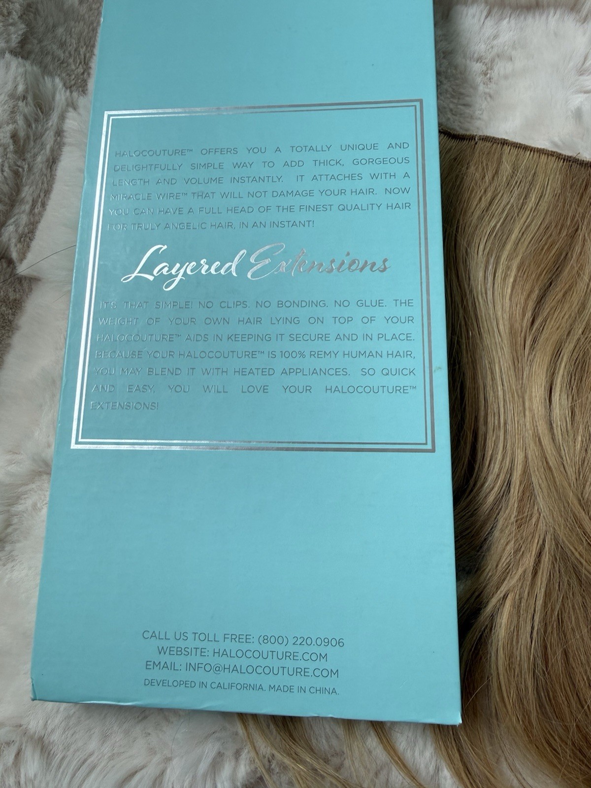 Halo couture hair Extensions 12 Inch Color 14-24