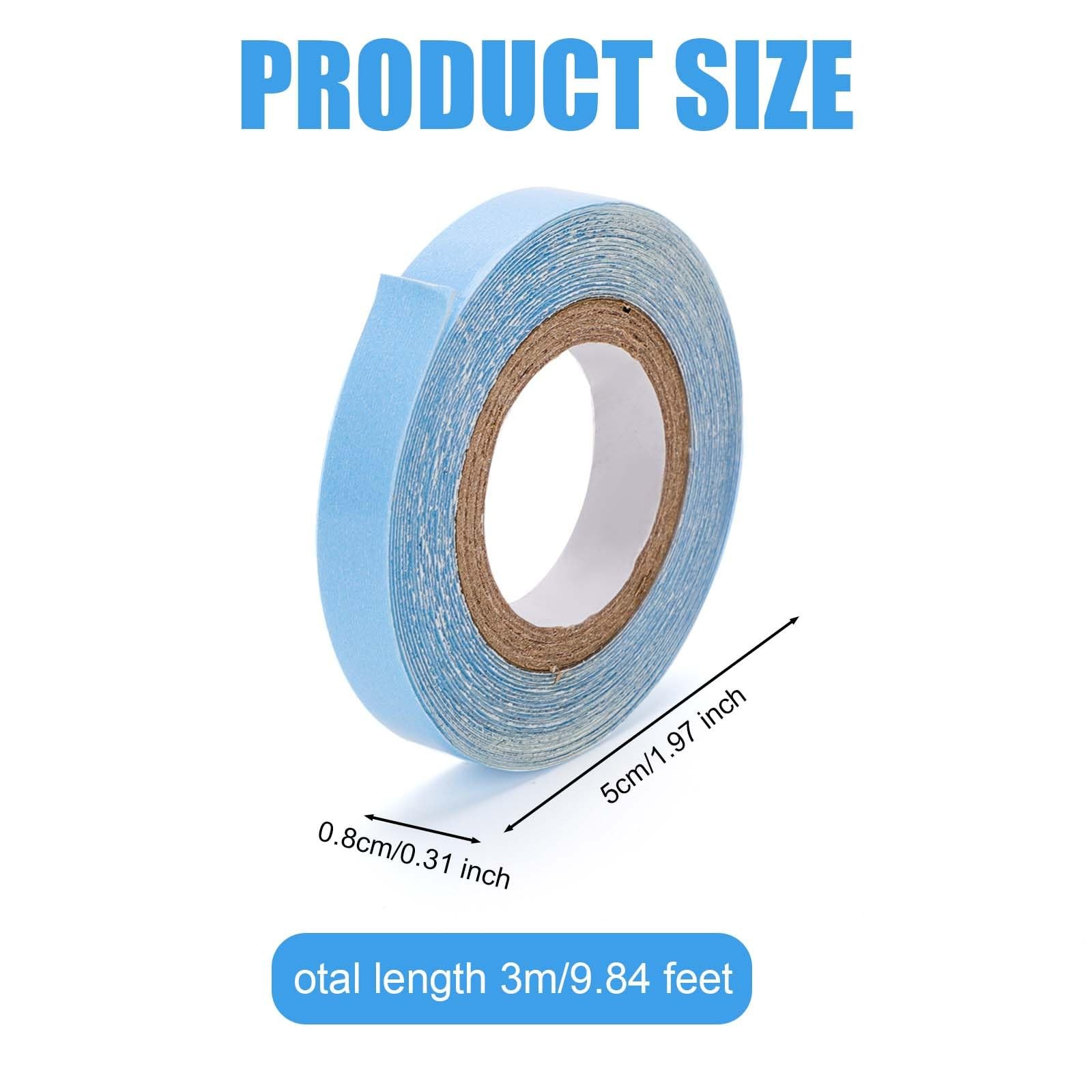 2 Rolls Hair Extension Tape, 9.84 Feet Hair Wig Tape Double Sided Adhesive Ta…