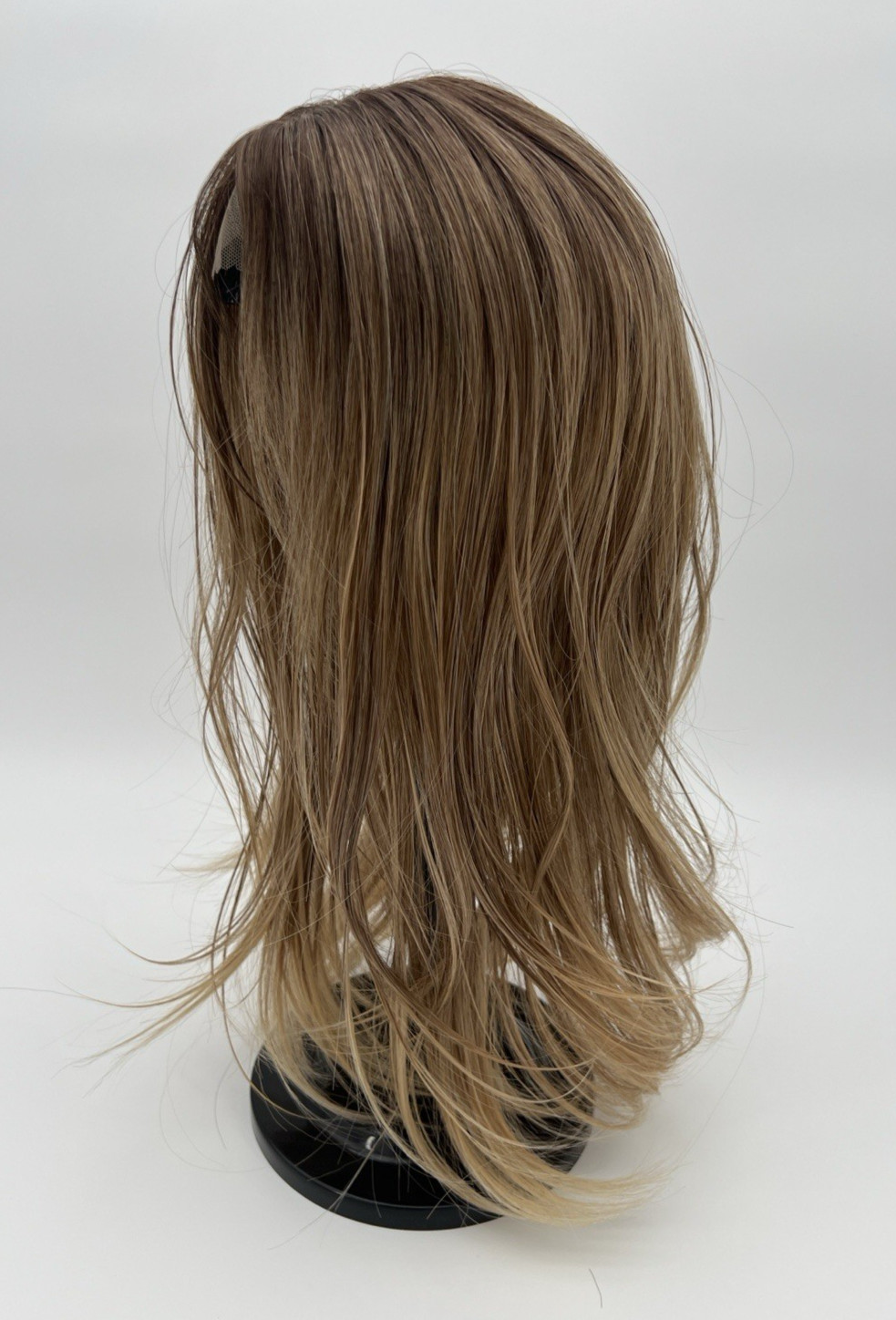 Ombre Brown Blonde Long Straight 18in Women Premium Hair Topper