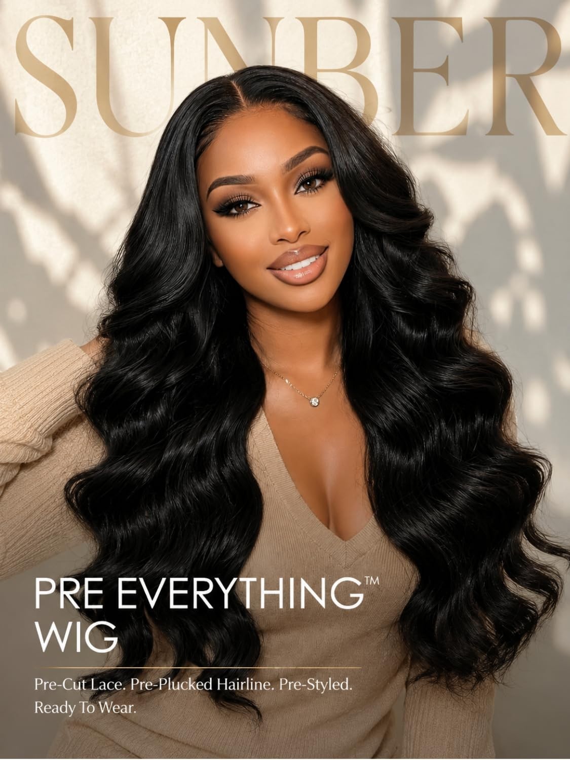 22″ Loose Body Wave Human Hair Wig, Glueless 13×4 HD Lace Front, Pre Plucked, Dr