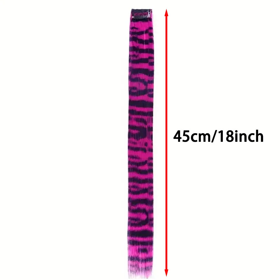Colorful Feather Clip In Hair Extension One Piece Fake Hairpiece For Women Party