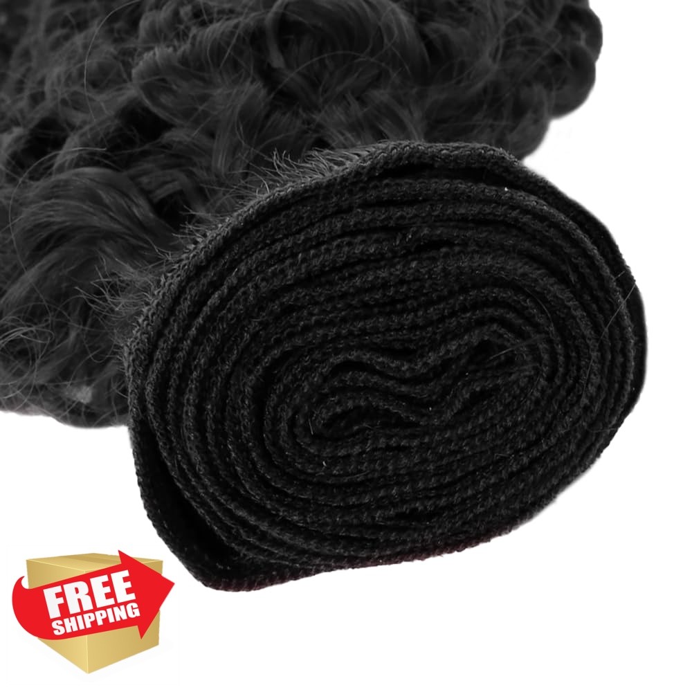 CnumGunm 14 16 18 Inch #1b Kinky Curly Bundles