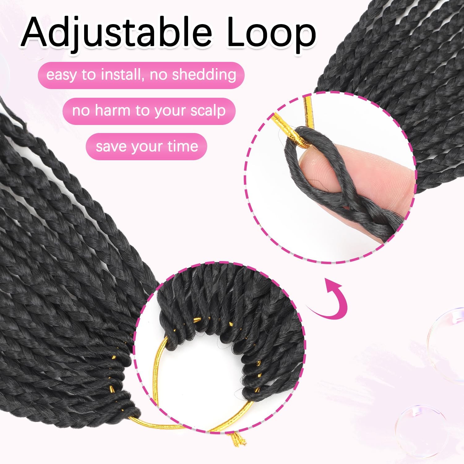 Boho Crochet Braids Human Hair 14 Inch Pre looped Goddess Box Crochet Hair with