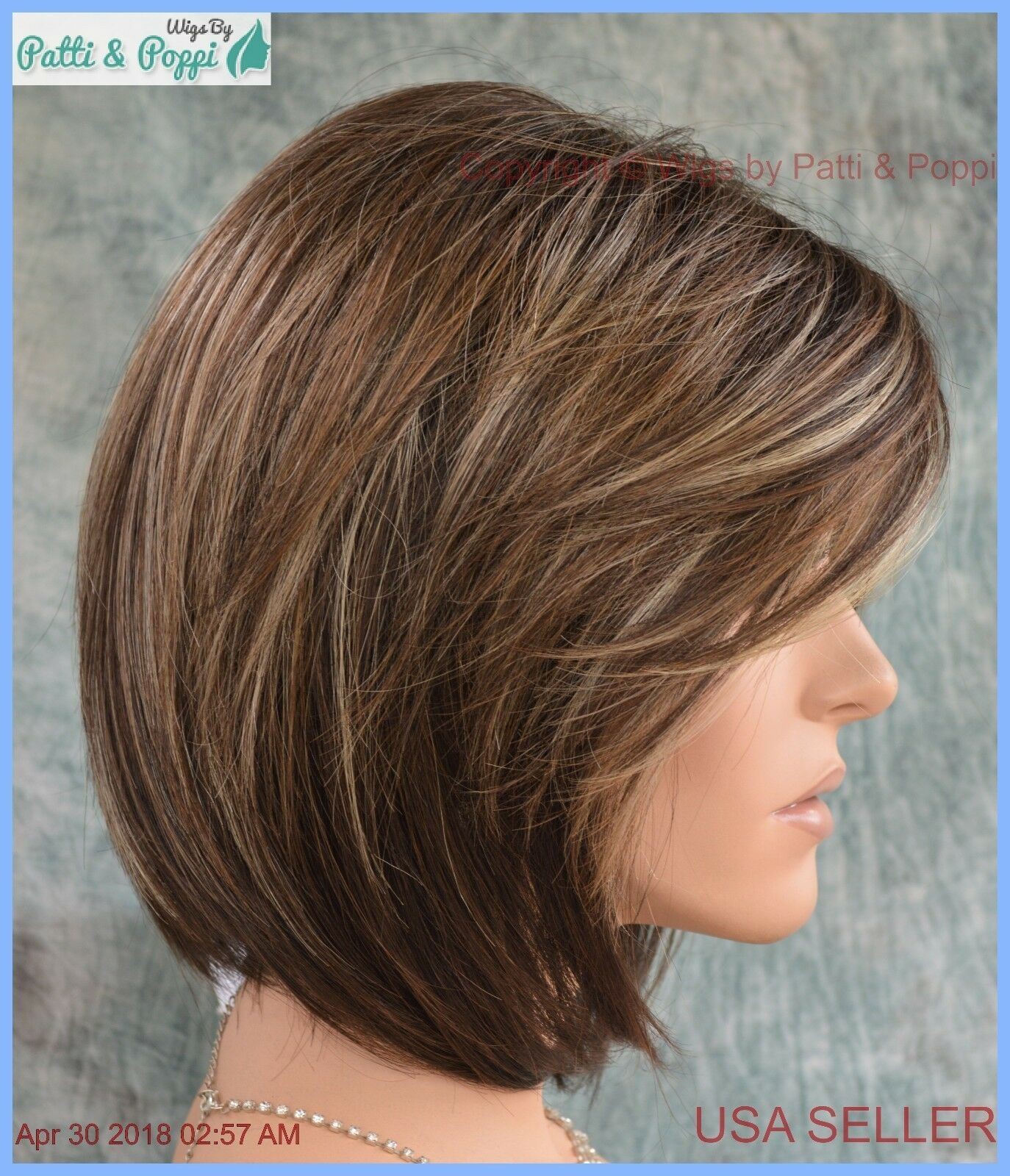 “MAY” RENE OF PARIS NORIKO WIG *CHOCOLATE FROST R *NEW IN BOX WITH TAGS
