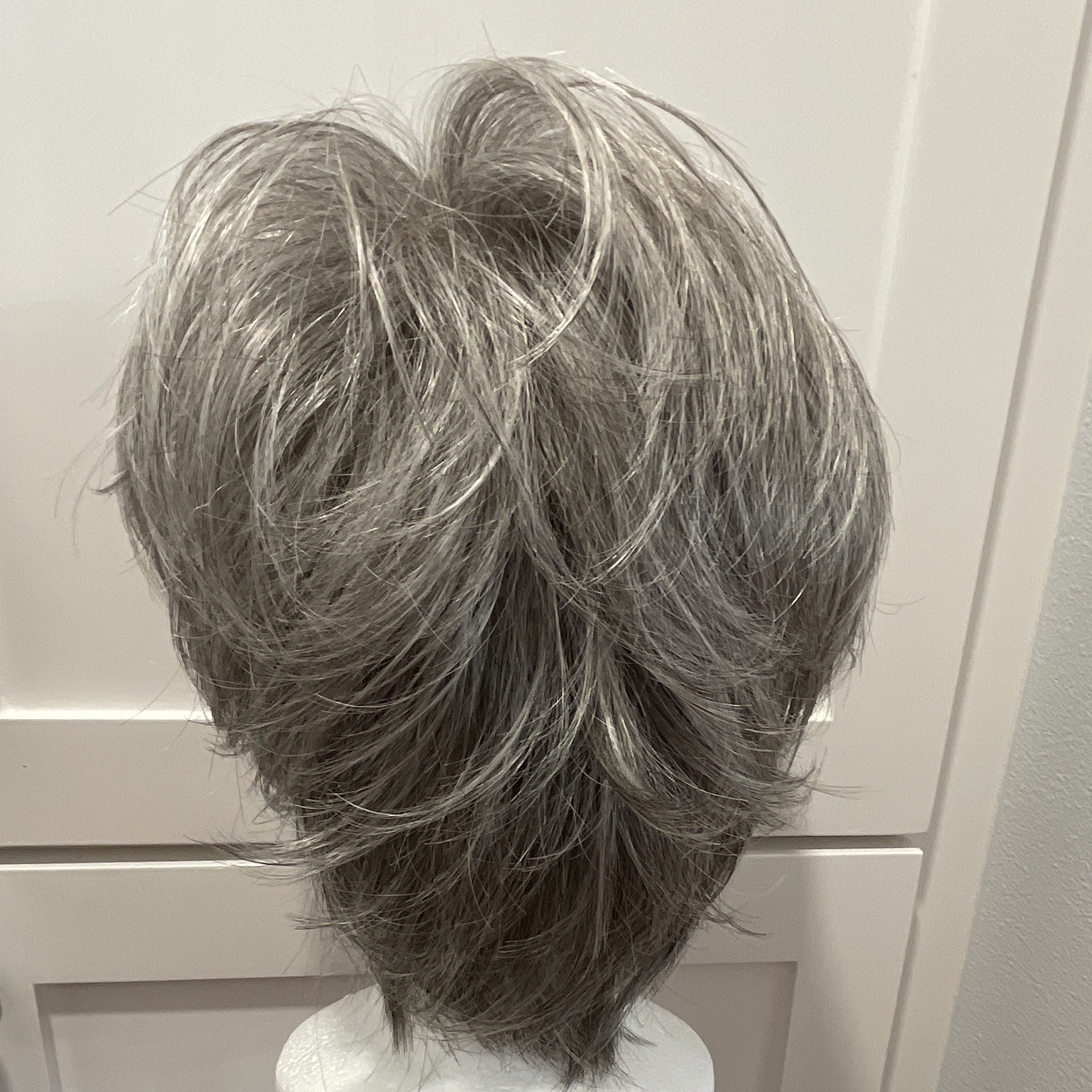 Noriko Collection Reese 1660 Synthetic Short Layered Wig Classic Cap Gray