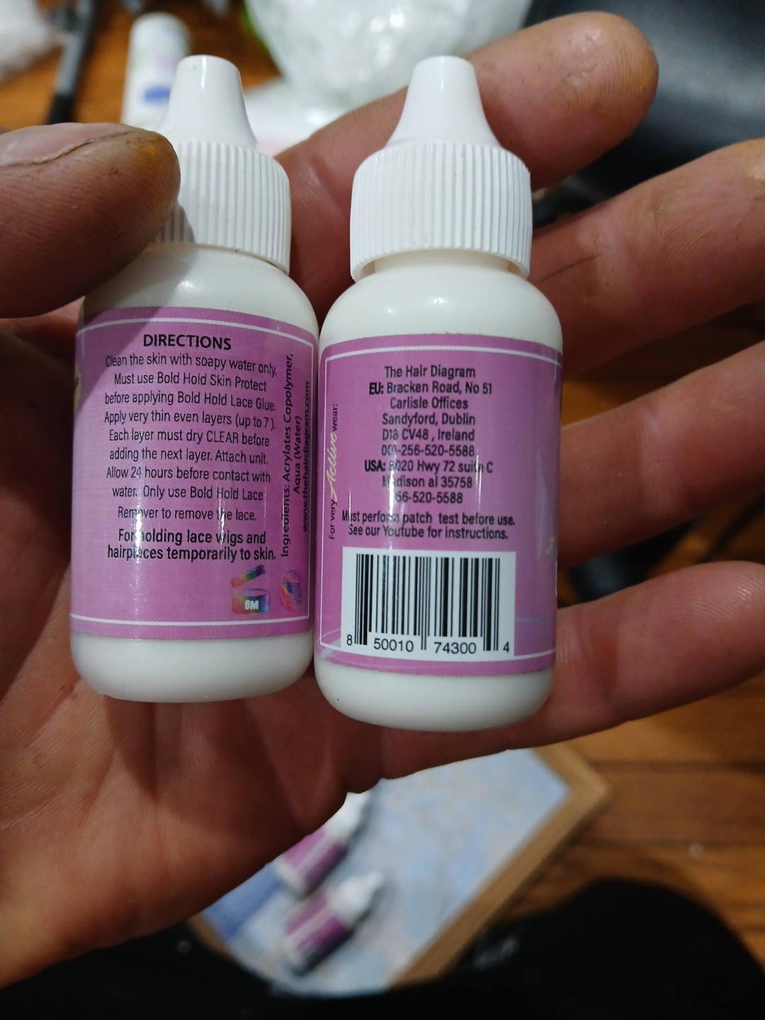 2Bold Hold Active Reloaded Strong Hold Glue for Wigs, Formulated Oily Skin 1.3oz