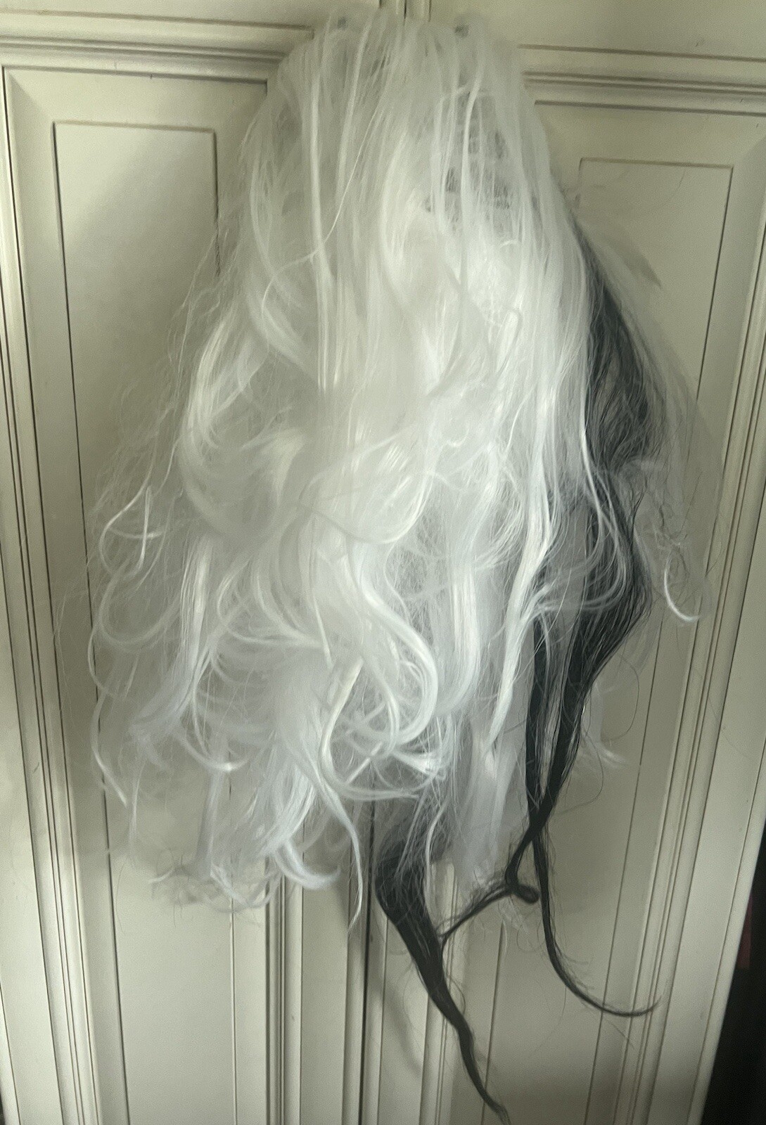 Forum Rubies Two Tone Black and White Cosplay Costume Halloween Party Wig