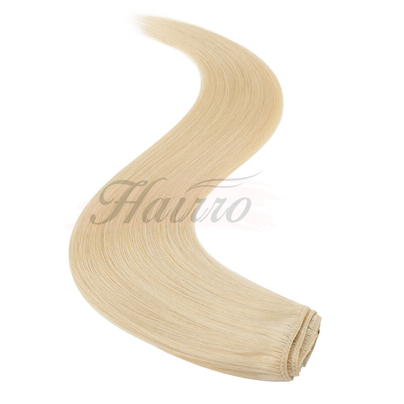 Double Drawn Clip In 9A+ Real Remy Human Hair Extensions 8PCS 18CLIPS Full Head
