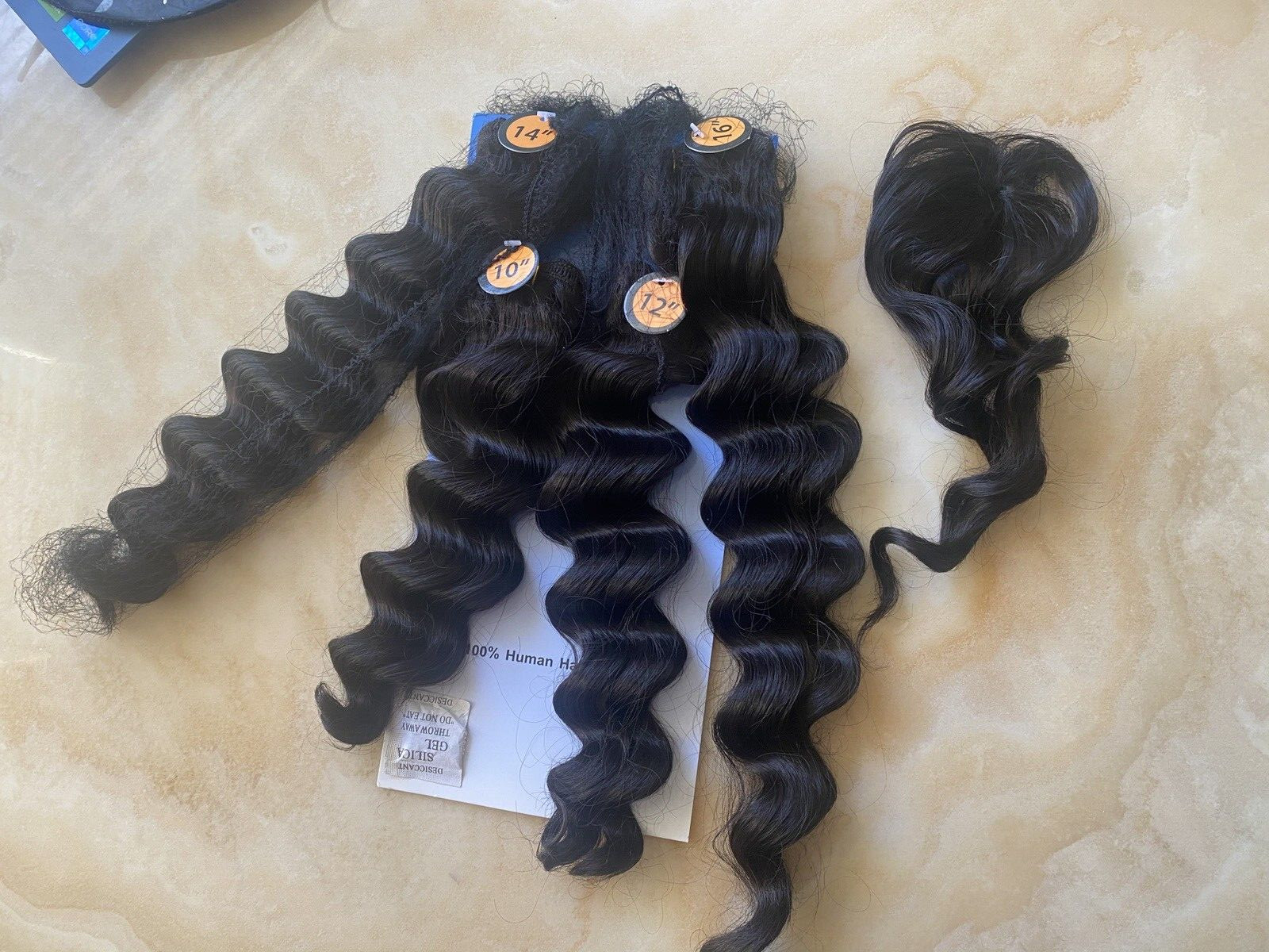 HAIRTREND SYNTETHIC HAIR ALL IN ONE DEEP WAVE 10 12 14 16 12 INCH CLOSURE COLOR2