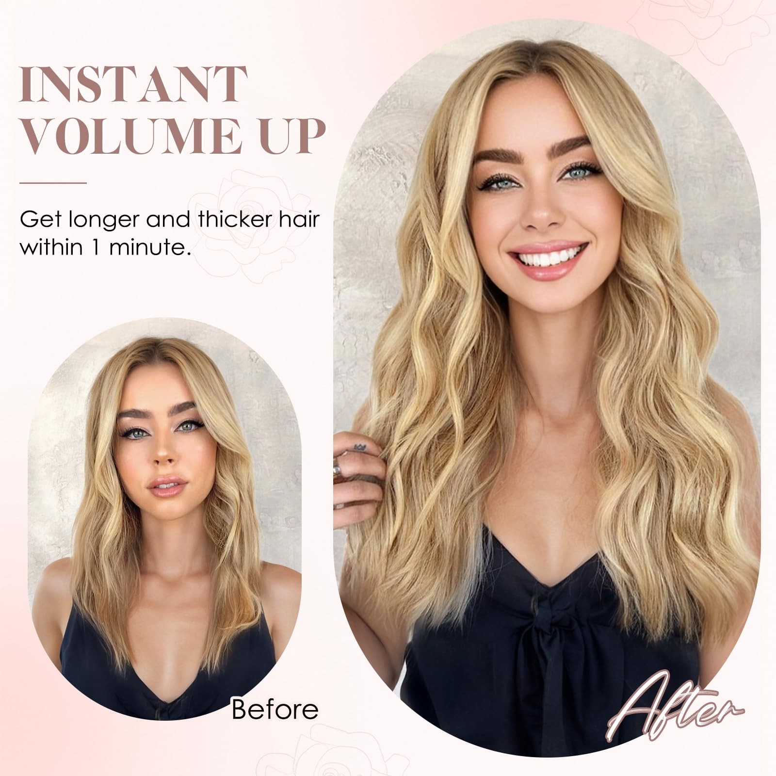 S-Noilite Halo Hair Extension Invisible Wire In Real Remy Human Hair Extensions