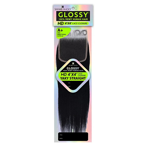 Glossy 4X4 Yaky Straight 10″ Closure