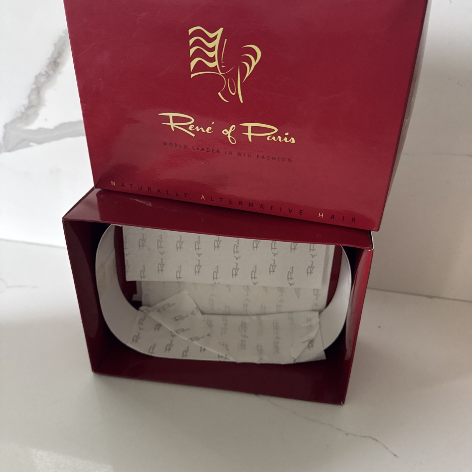 Rene of Paris Synthetic Wig Short Bob with Bangs Blonde Highlighted