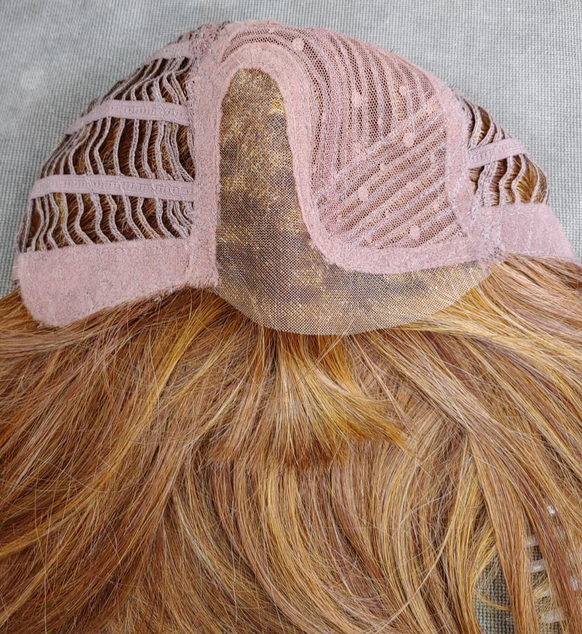 Hair2Wear Wig Lace Front Mono Part Style: Cover Shot w/Bangs Red Auburn