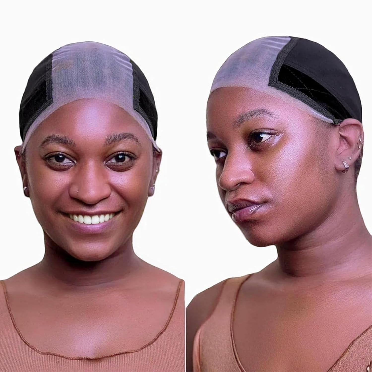 Lace Wig Grip Cap 4X5 Transparent Reusable Adjustable Non-Slip Cap for Women
