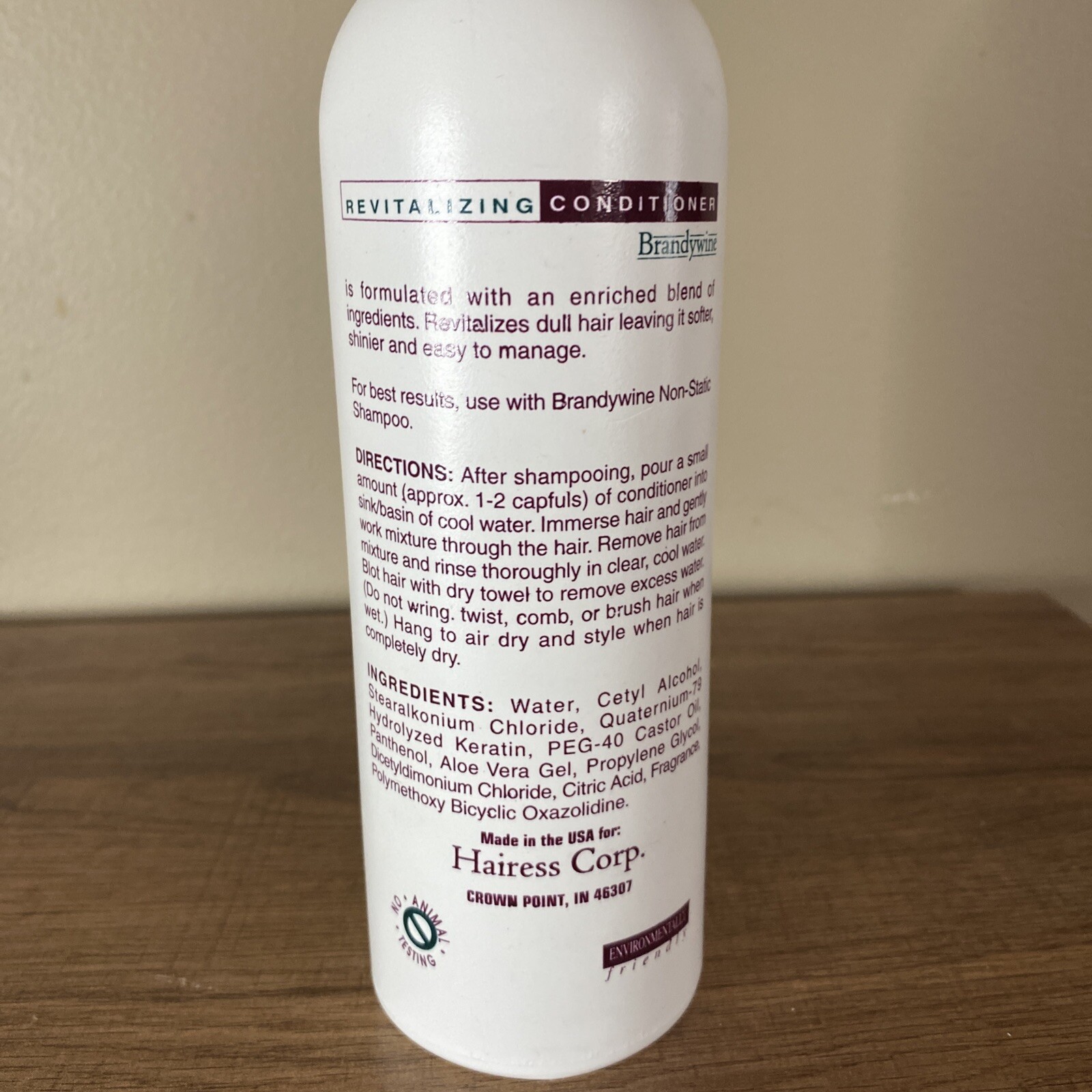 Brandywine Revitalizing Conditioner For Synthetic & Natural Hair Wigs 8 oz. New