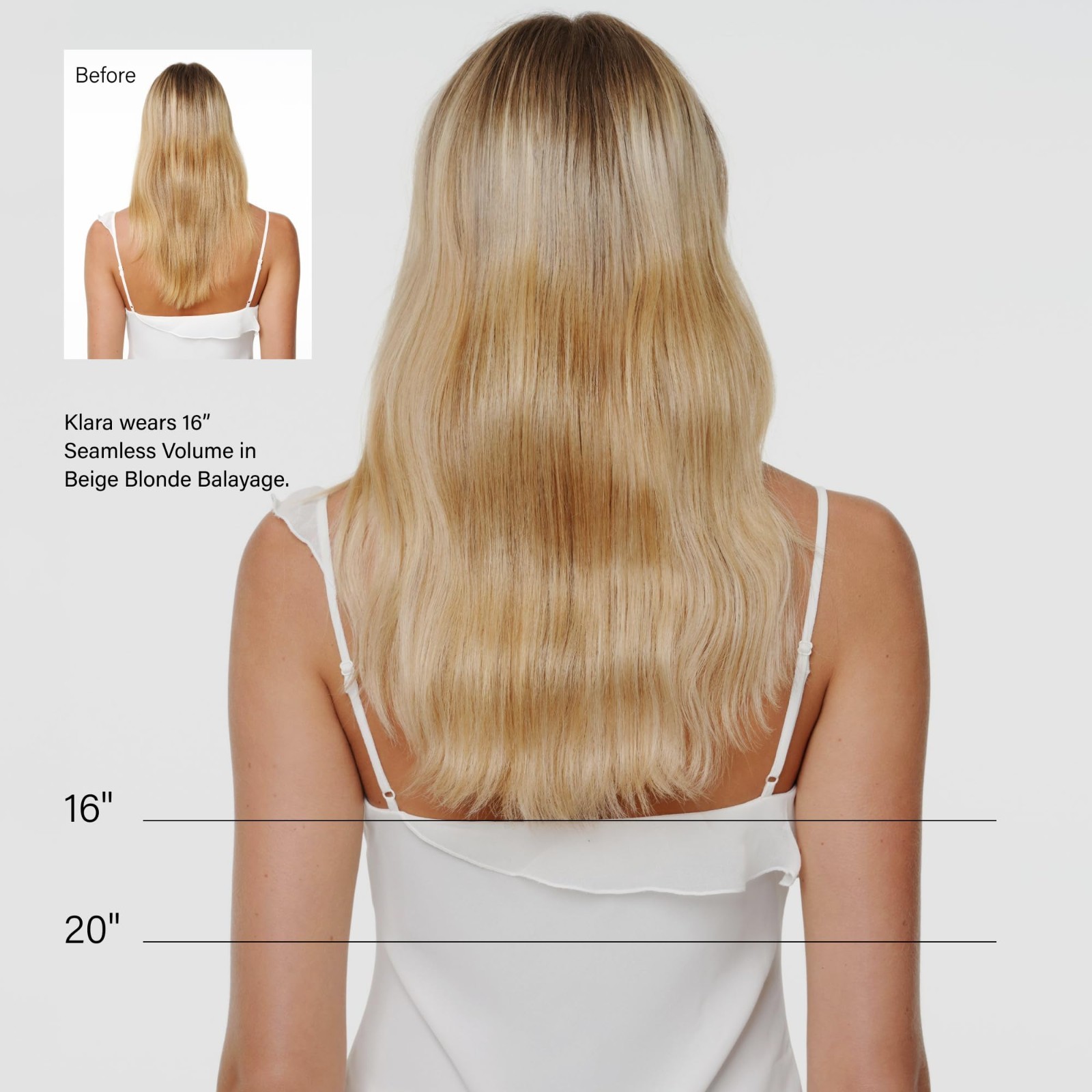 Seamless Clip-in Hair Extensions, 5-Piece Volume Boost Kit, 16″ Remy Human Hair,