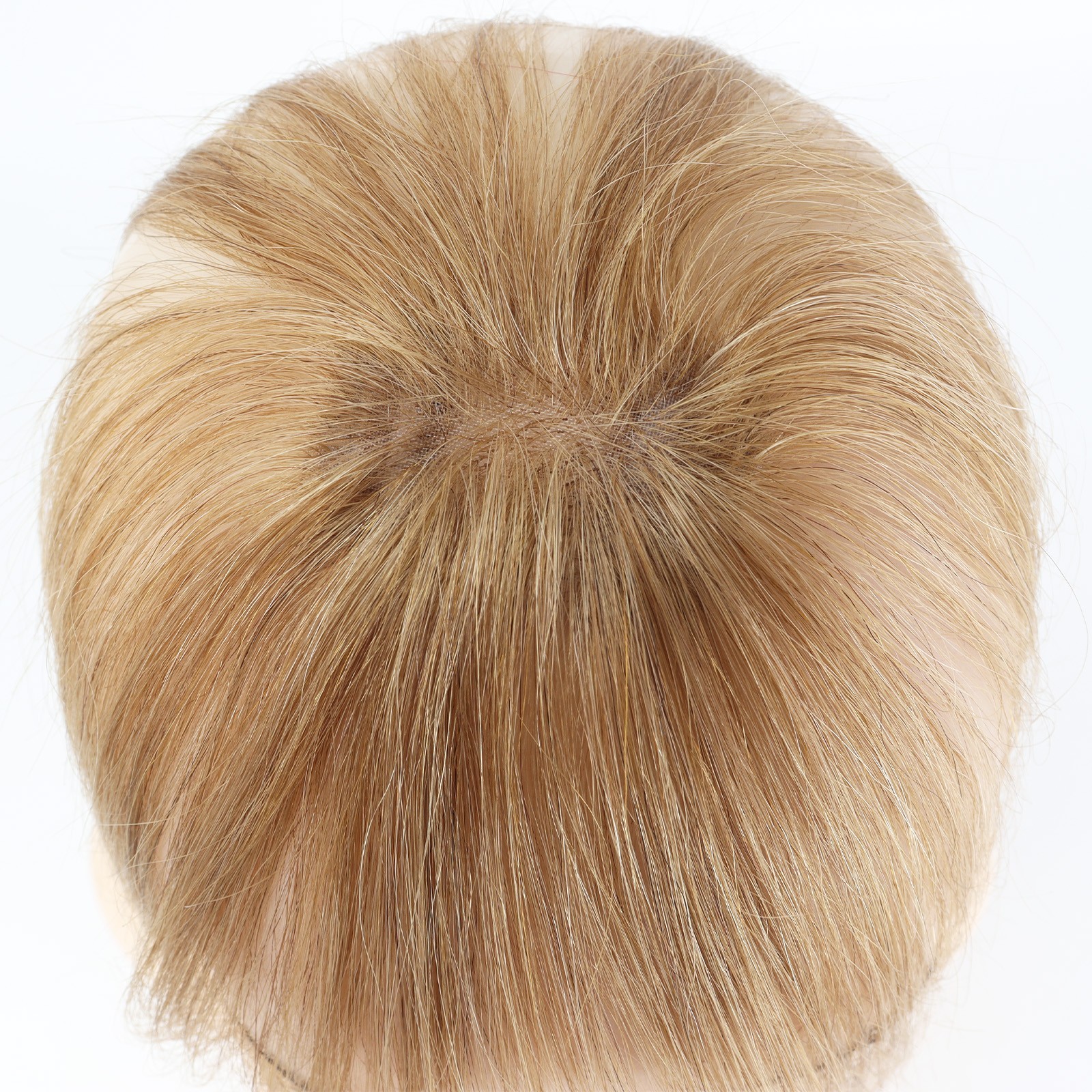 Short Hair Toppers For Women Natural Human Hair Extensions Mono Base Toupe