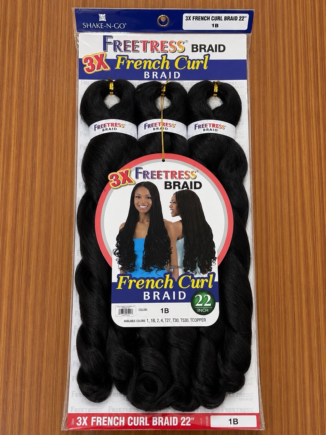 Freetress 3X French Curl 22 in Synthetic Curly Braid Hair Extension