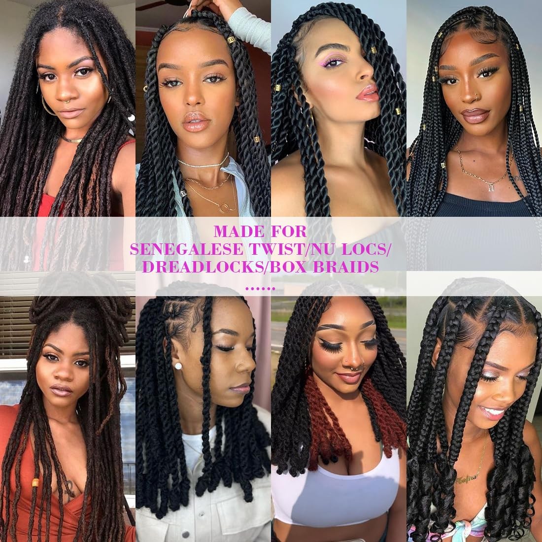 100% Brazilian Wool Hair Acrylic Yarn for African Braids/Senegalese Twist/Fau…