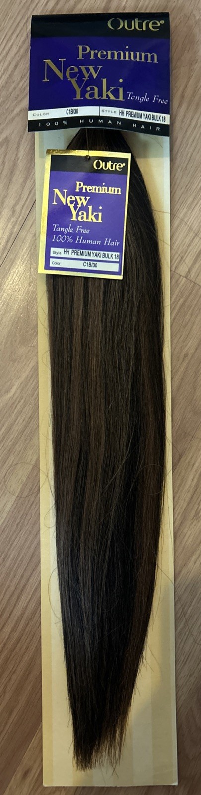 100% Human BULK Braiding Hair Ext. 18”inch. Color #1B/30. 1 Pack For $30