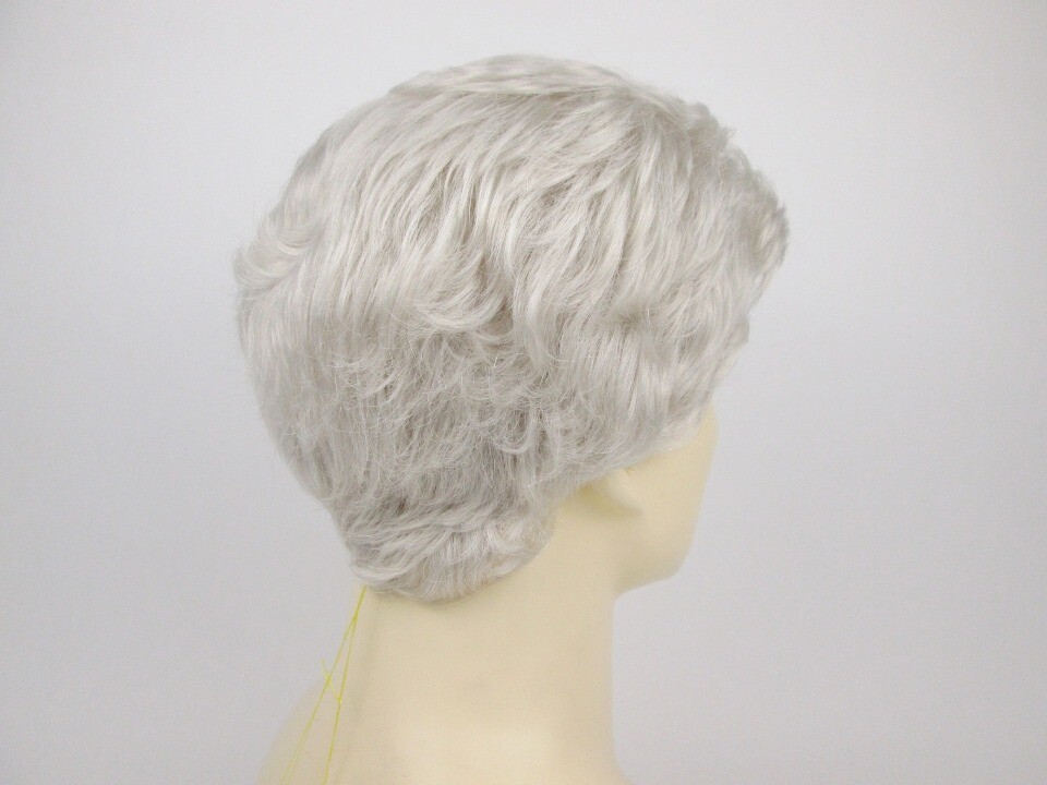 MENS MALE SHORT HAIR STRAIGHT NATURAL WAVY BRUSHED BACK FULL WIG STEVE COSTUME