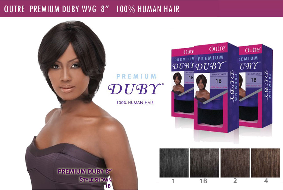 Outre Premium DUBY 100% Human Hair Weave Extension Pre-Bump Style 8″